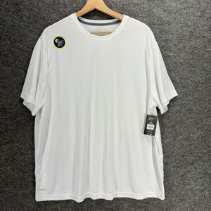 New Athletic Activewear T-Shirt Men 2XL White Crew Neck Short Sleeve Active